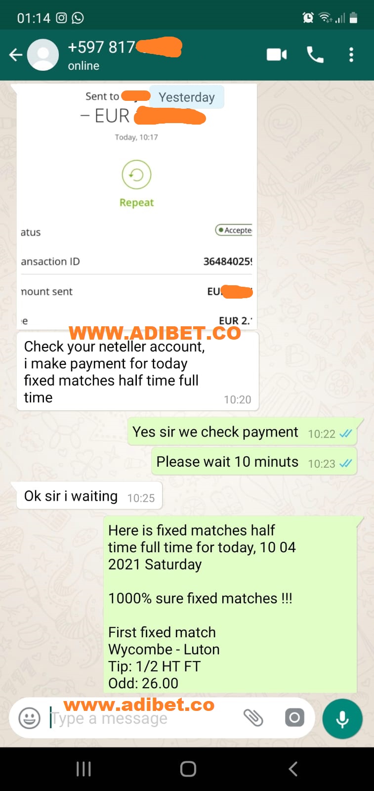 Adibet Fixed Matches
